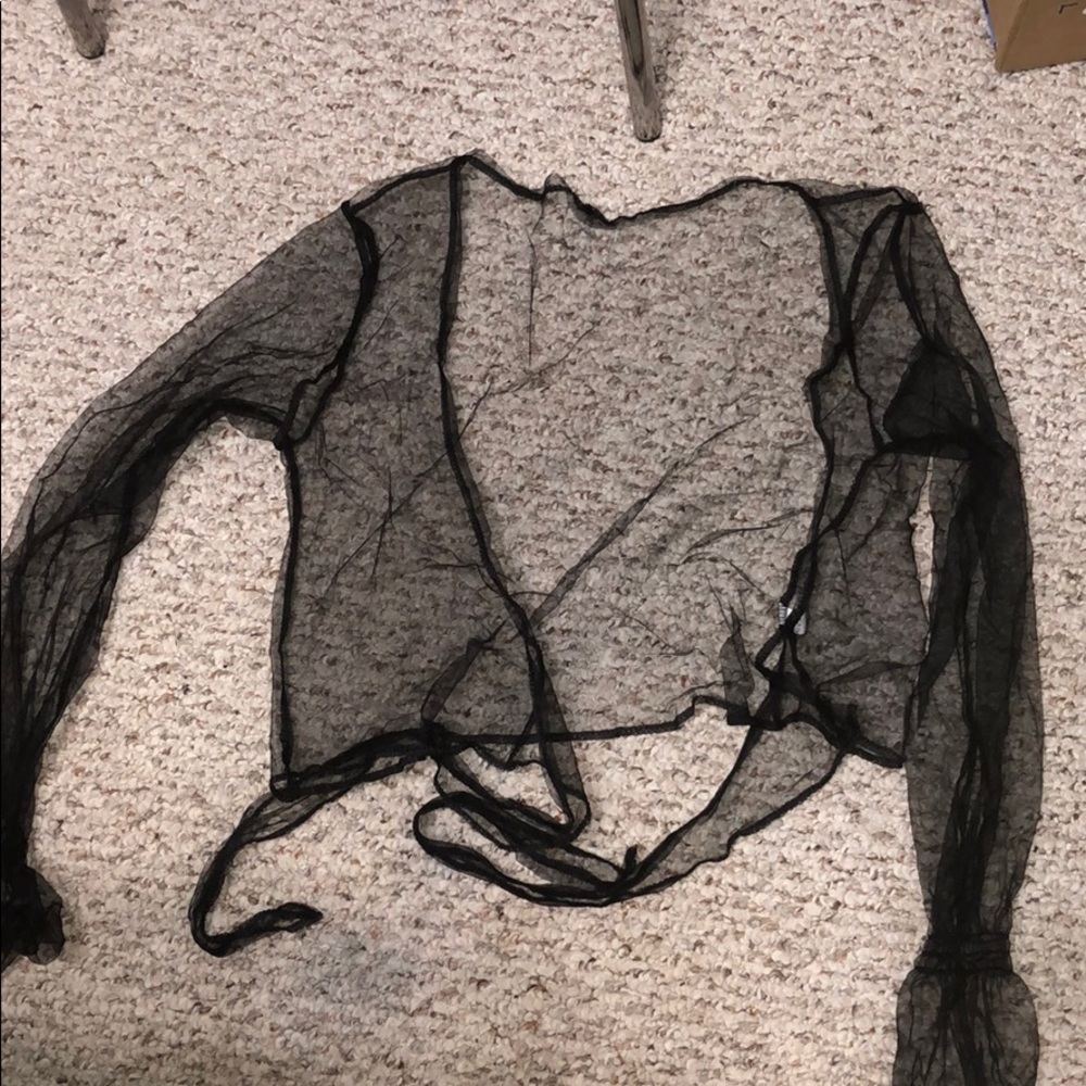 Sheer mesh cover top